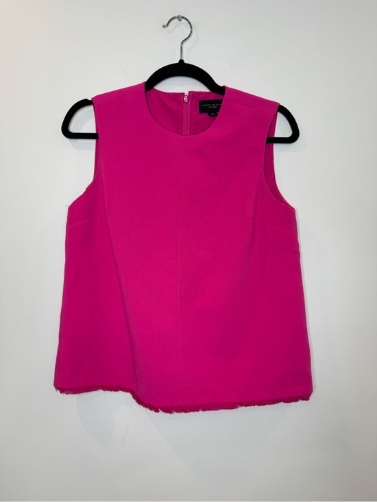 Victoria Beckham for Target Tops - Victoria Beckham Target Sleeveless Hot Pink Shell Top fringe bottom sz small